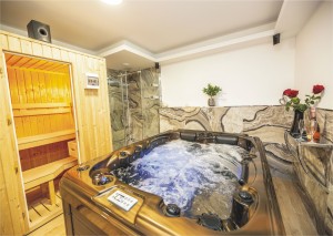 METRO 001 - Moderní VIP Apartmán Harrachov s hydromasážní vanou, saunou a kuchyní
